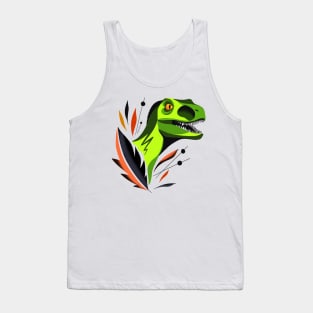 Colorblock velociraptor Tank Top